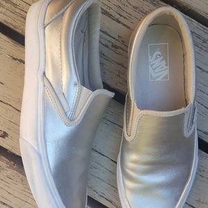 VANS OFF THE slip-on silver
